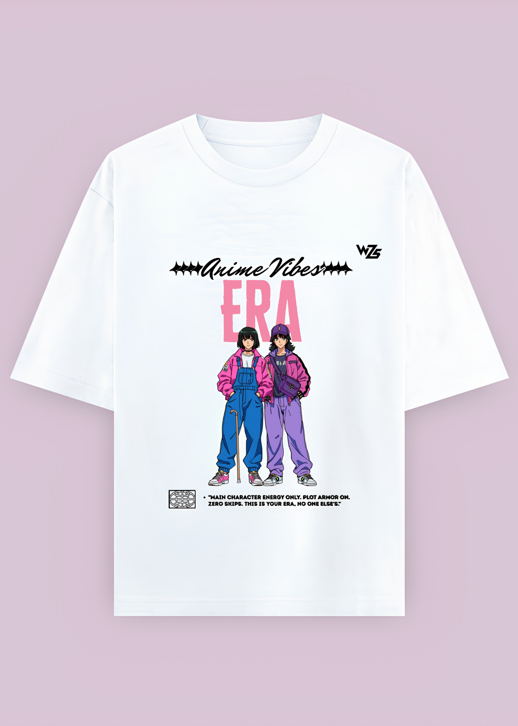 Anime Vibes "Main Character Energy Oversized T-Shirt