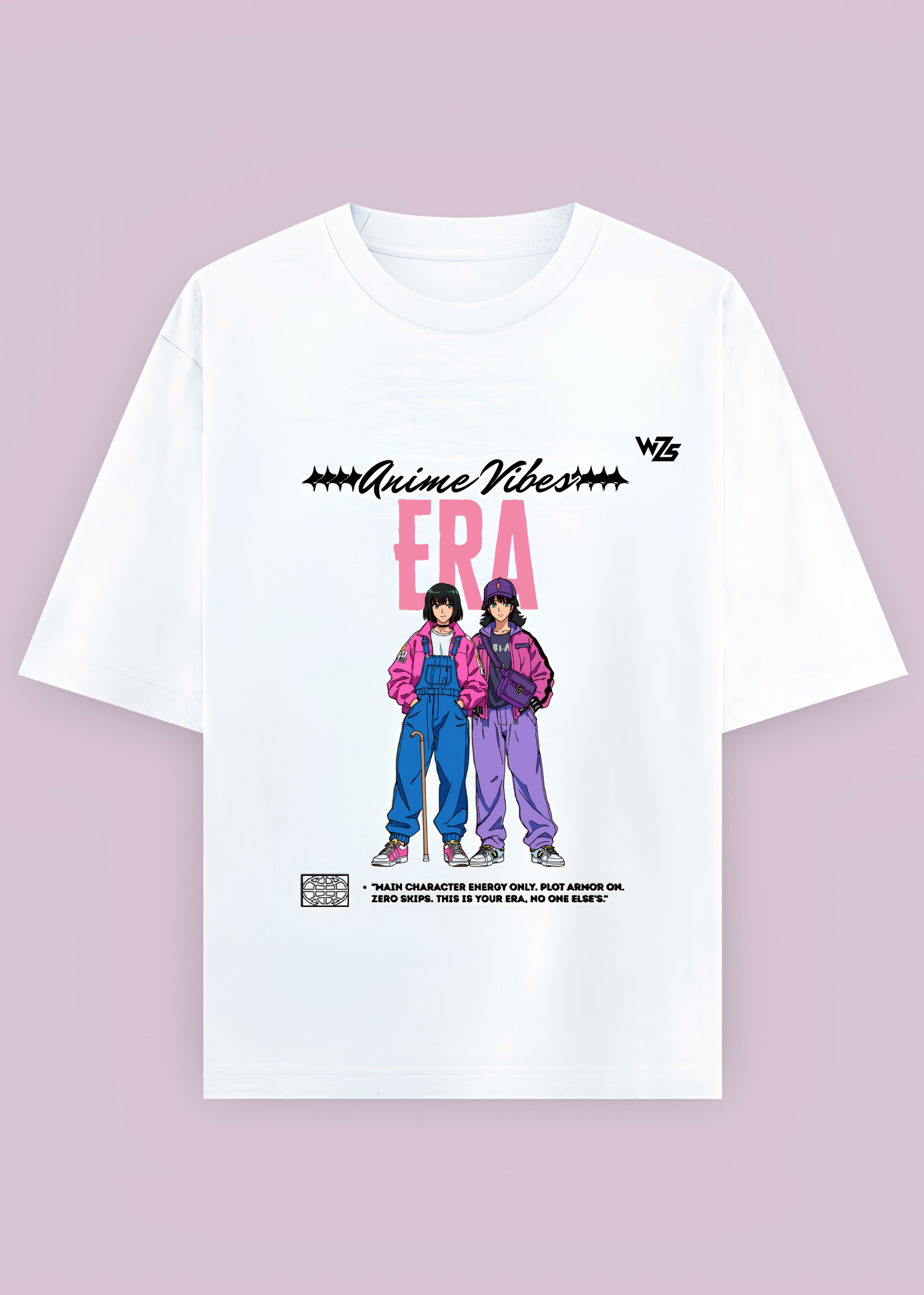 Anime Vibes "Main Character Energy Oversized T-Shirt