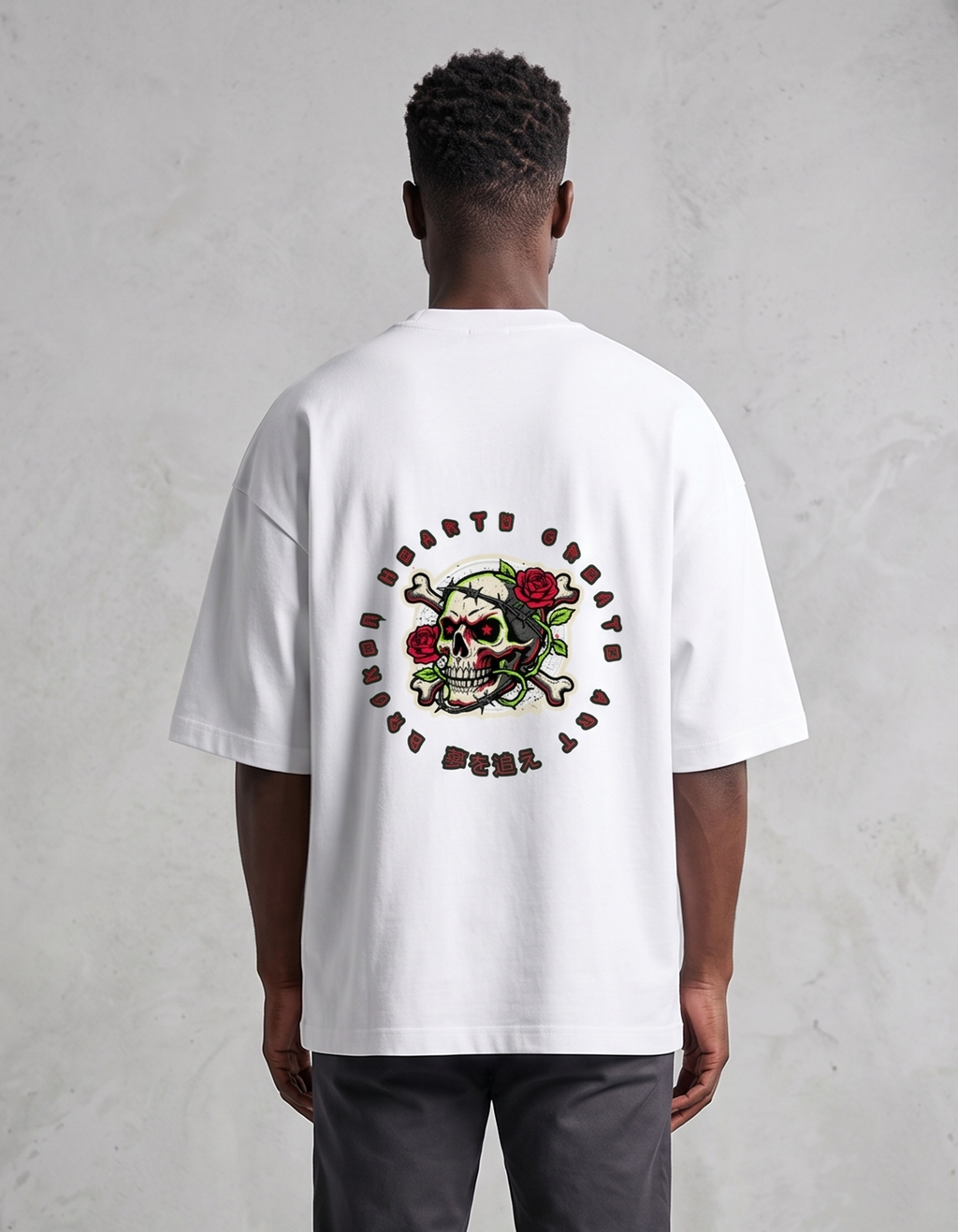 Broken Hearts Graphic Oversized T Shirt