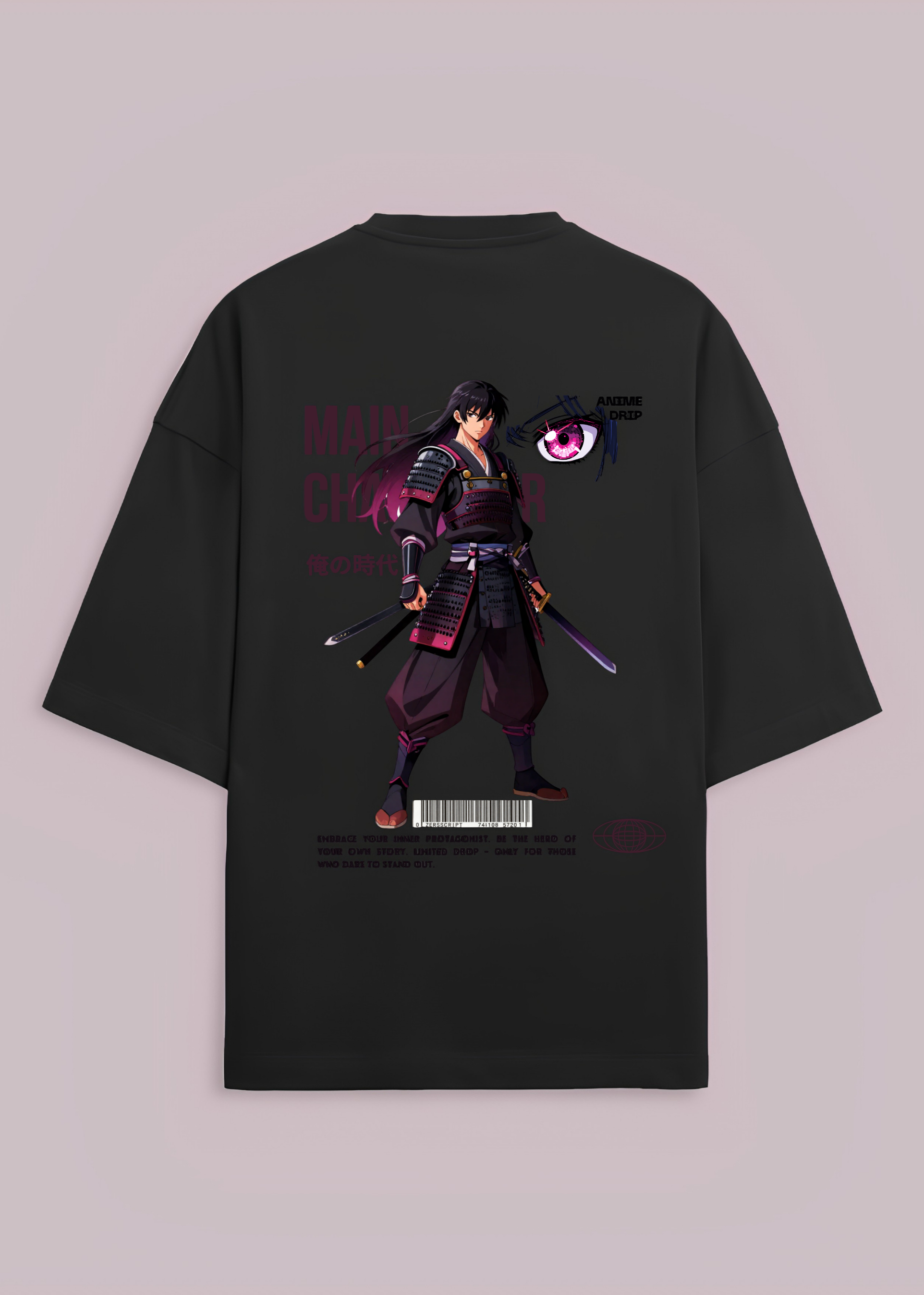 Samurai Anime Oversized T-Shirt
