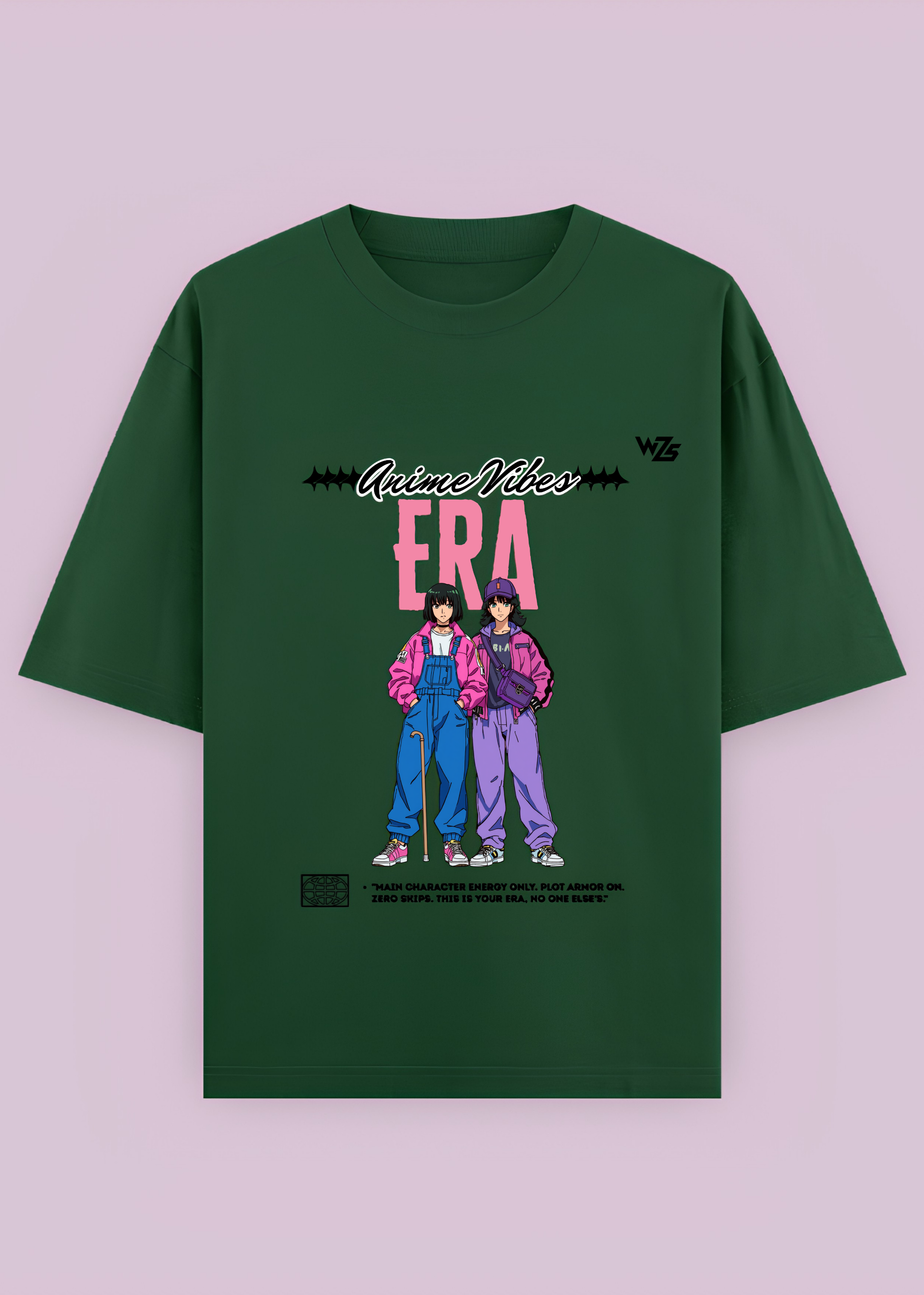 Anime Vibes "Main Character Energy Oversized T-Shirt