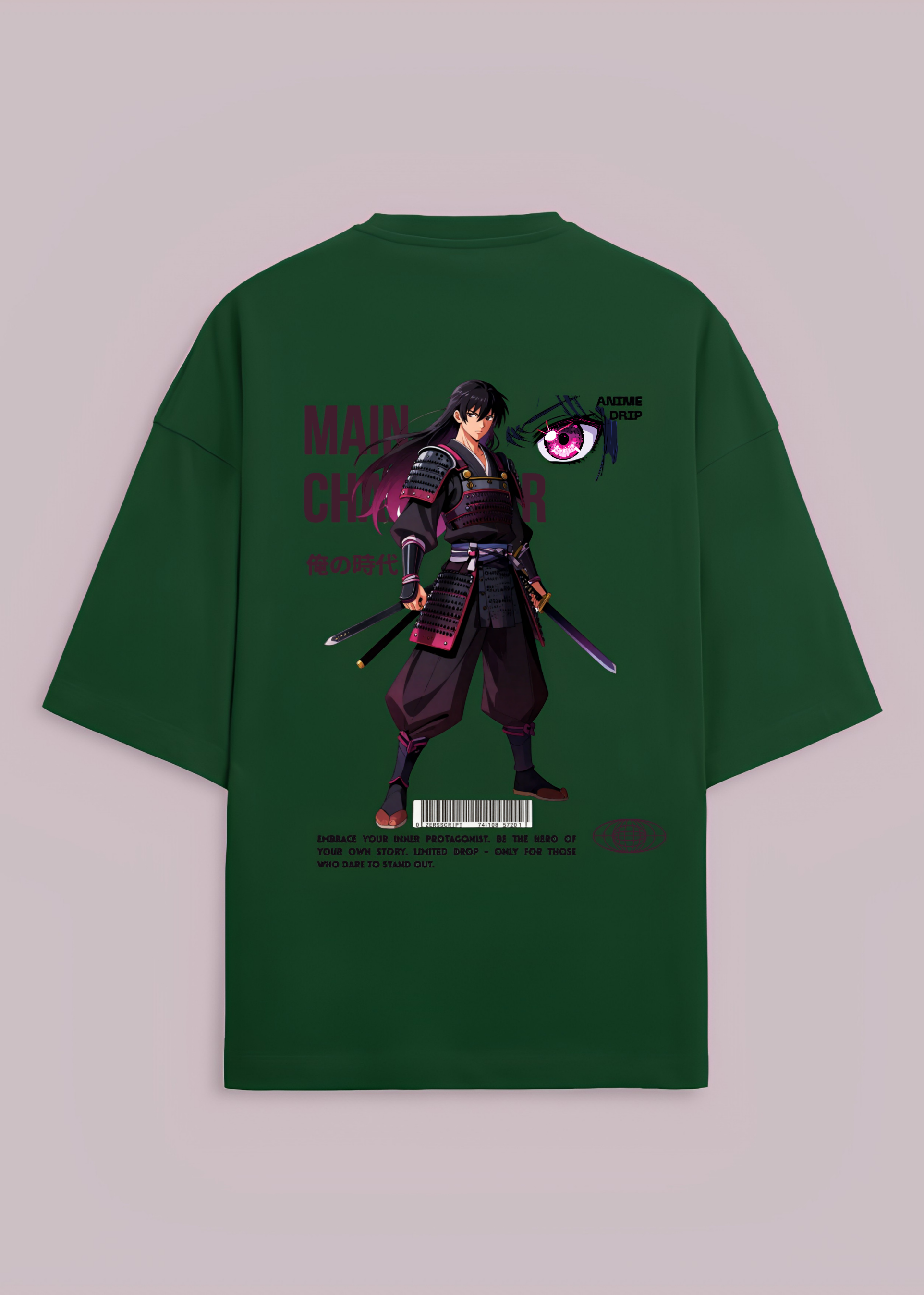 Samurai Anime Oversized T-Shirt