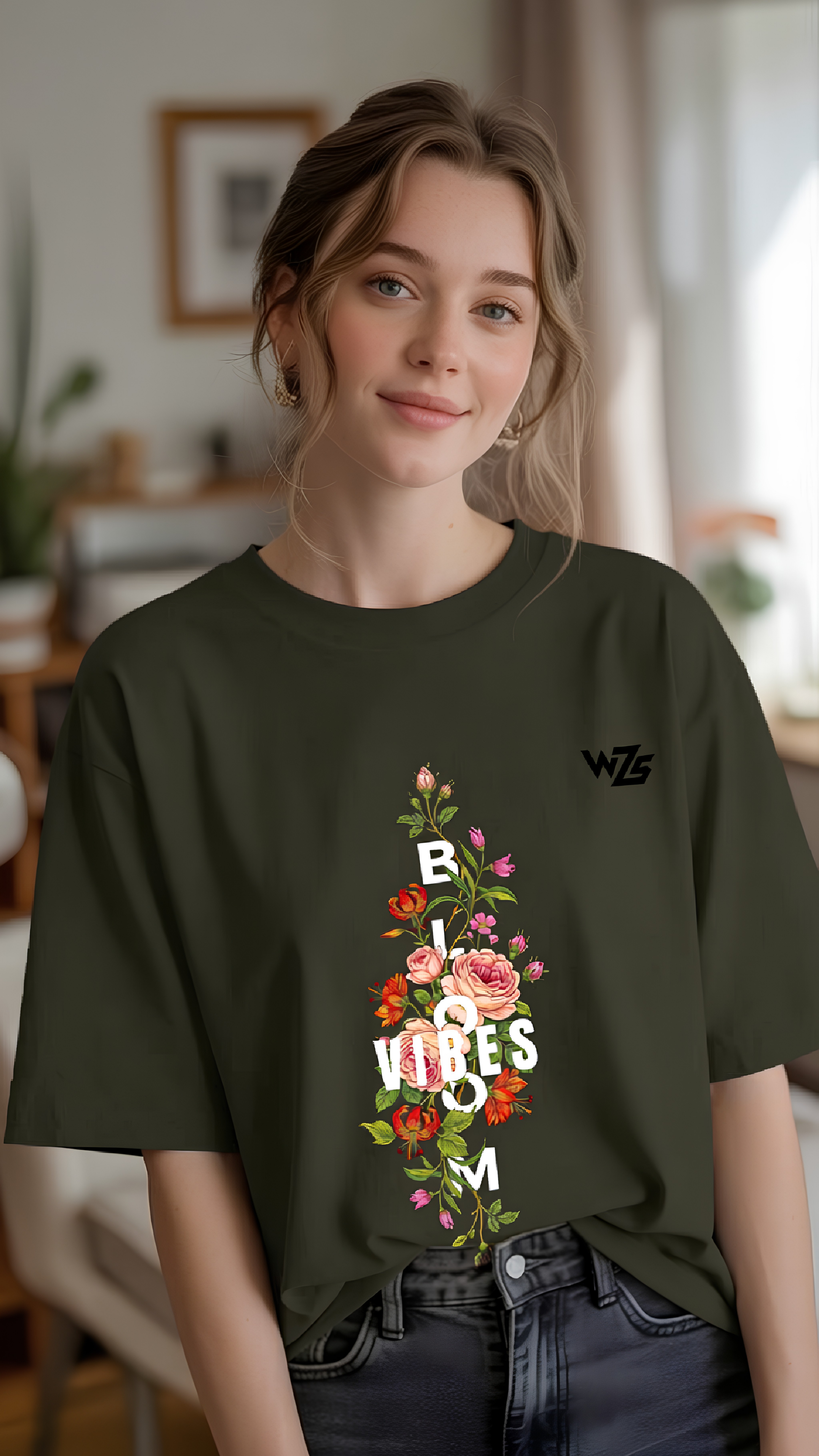 flower painting on t shirt