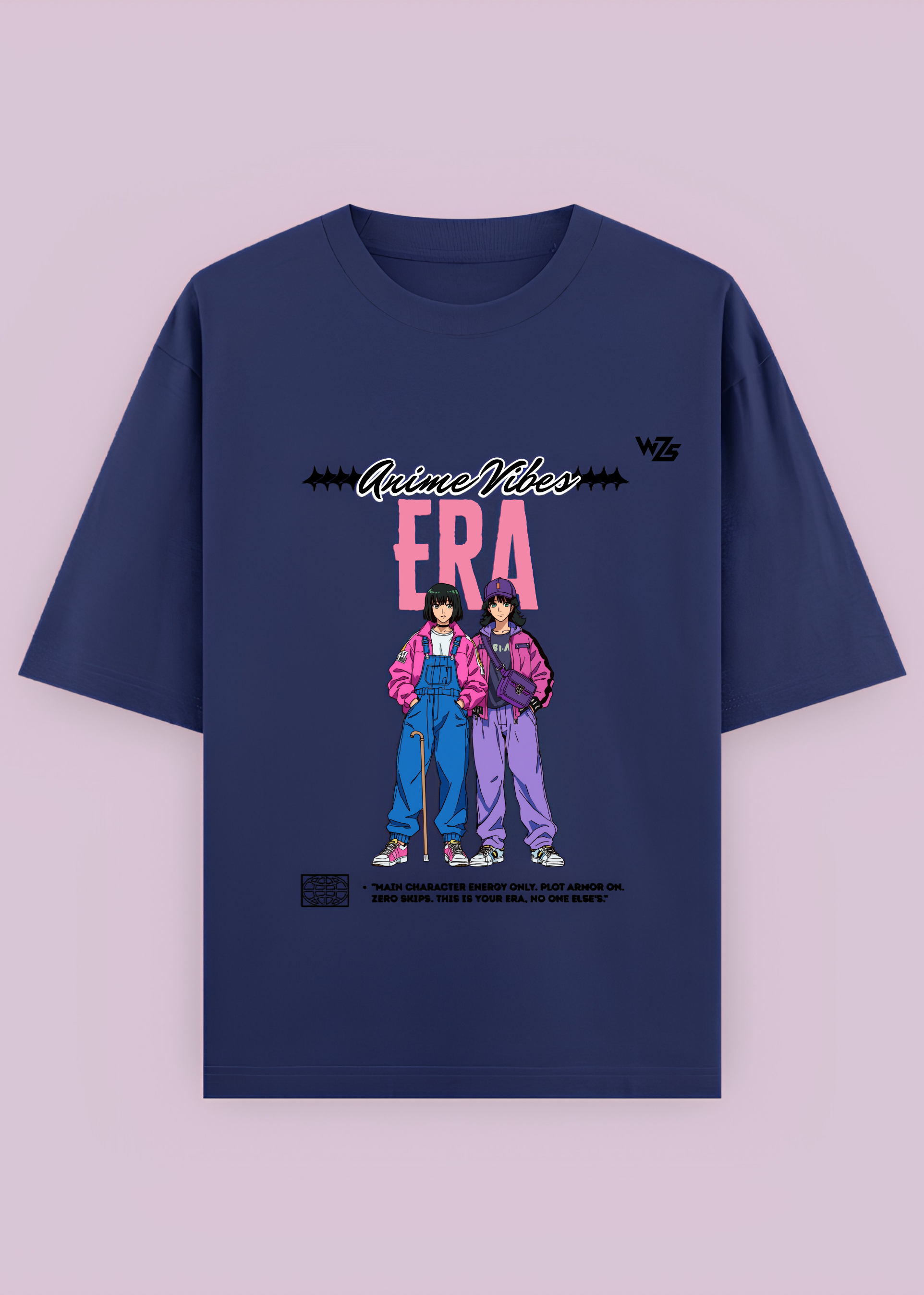 Anime Vibes "Main Character Energy Oversized T-Shirt