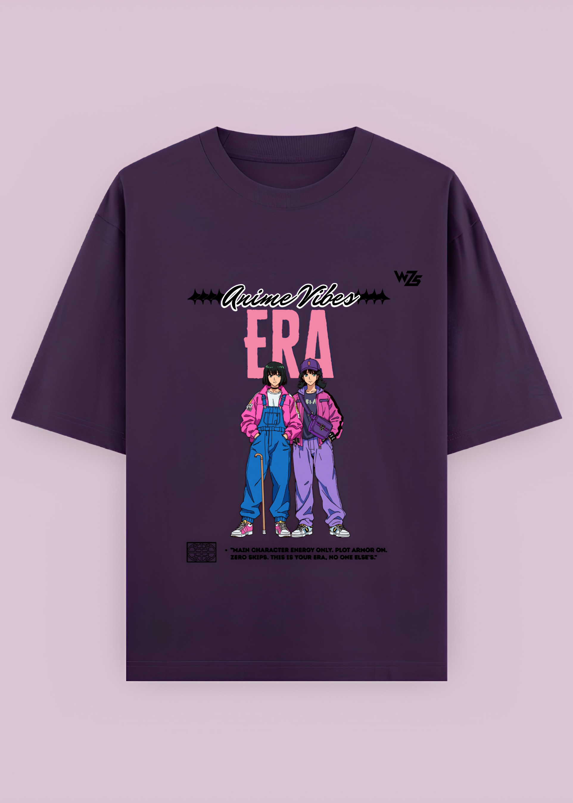 Anime Vibes "Main Character Energy Oversized T-Shirt