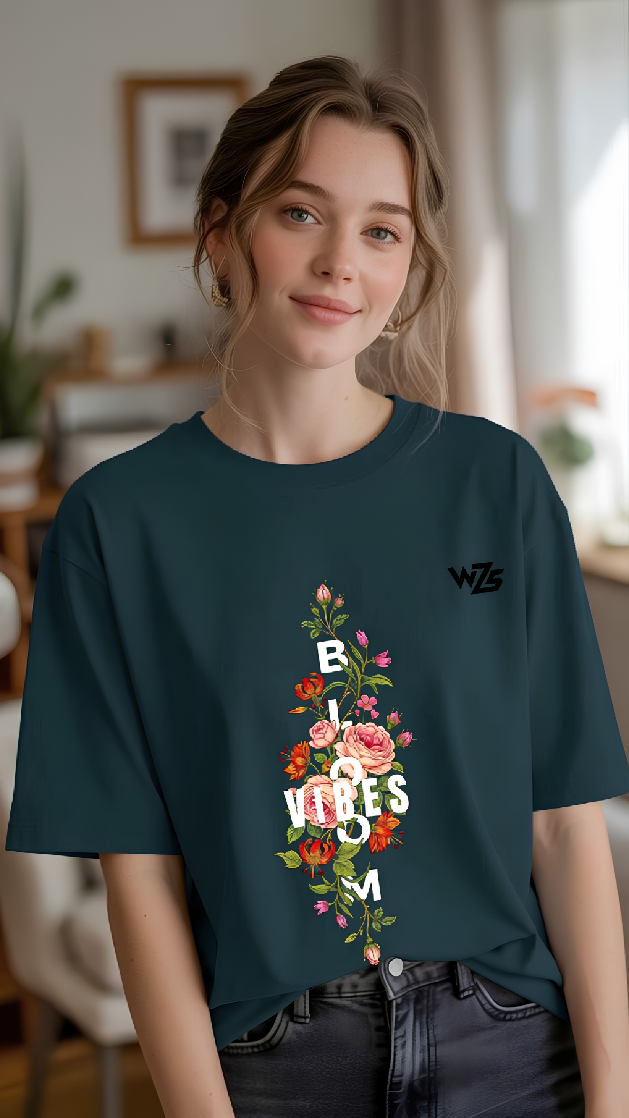 flower painting on t shirt