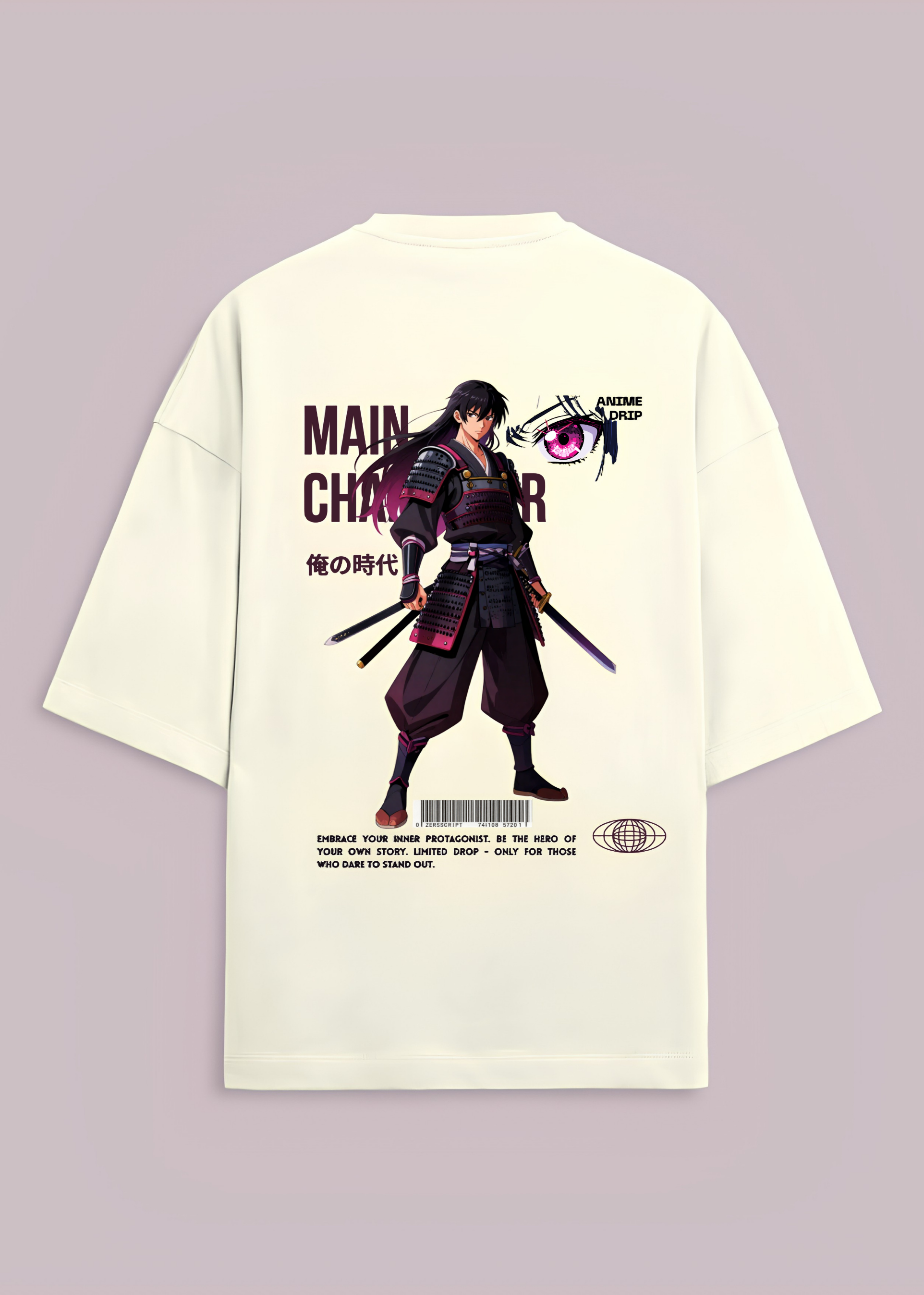 Samurai Anime Oversized T-Shirt