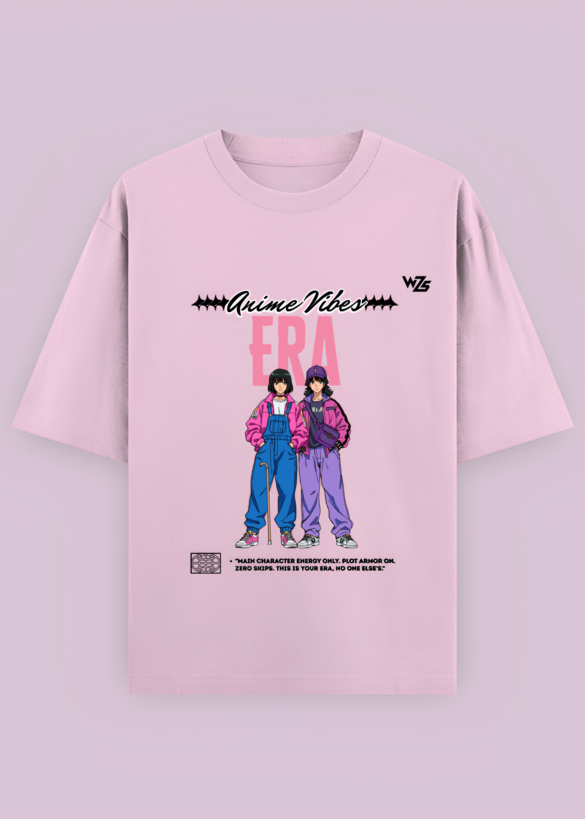 Anime Vibes "Main Character Energy Oversized T-Shirt