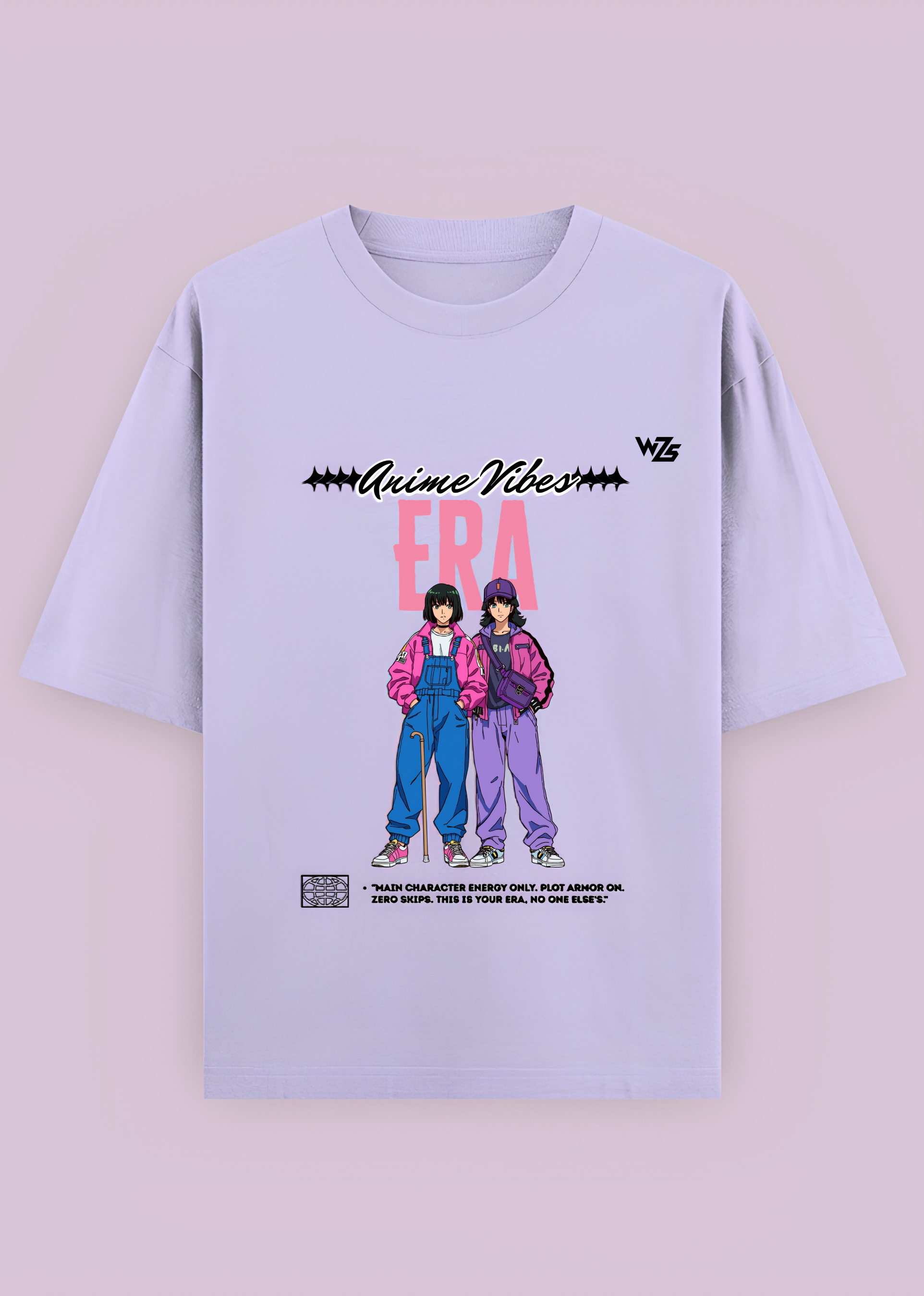 Anime Vibes "Main Character Energy Oversized T-Shirt