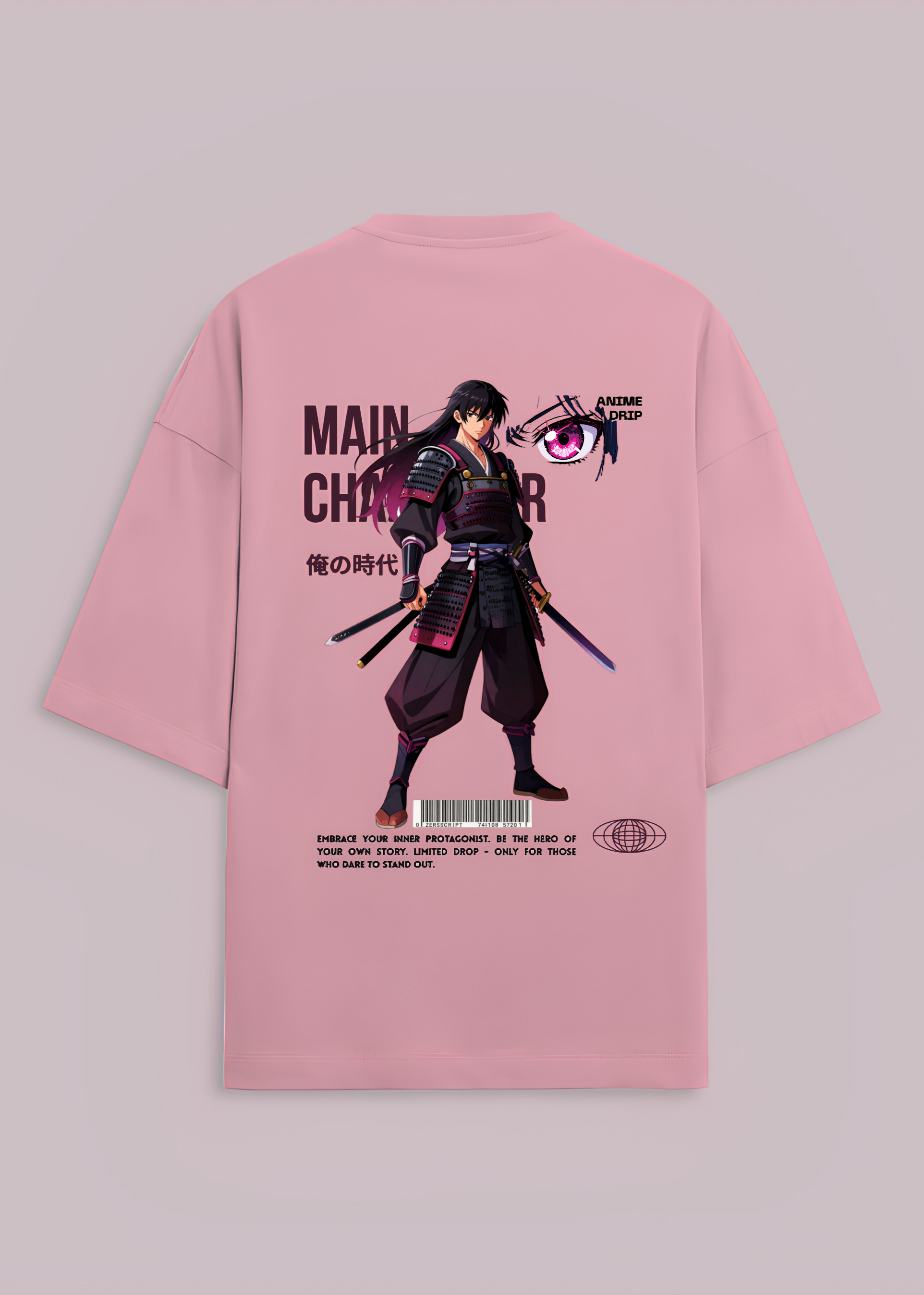 Samurai Anime Oversized T-Shirt
