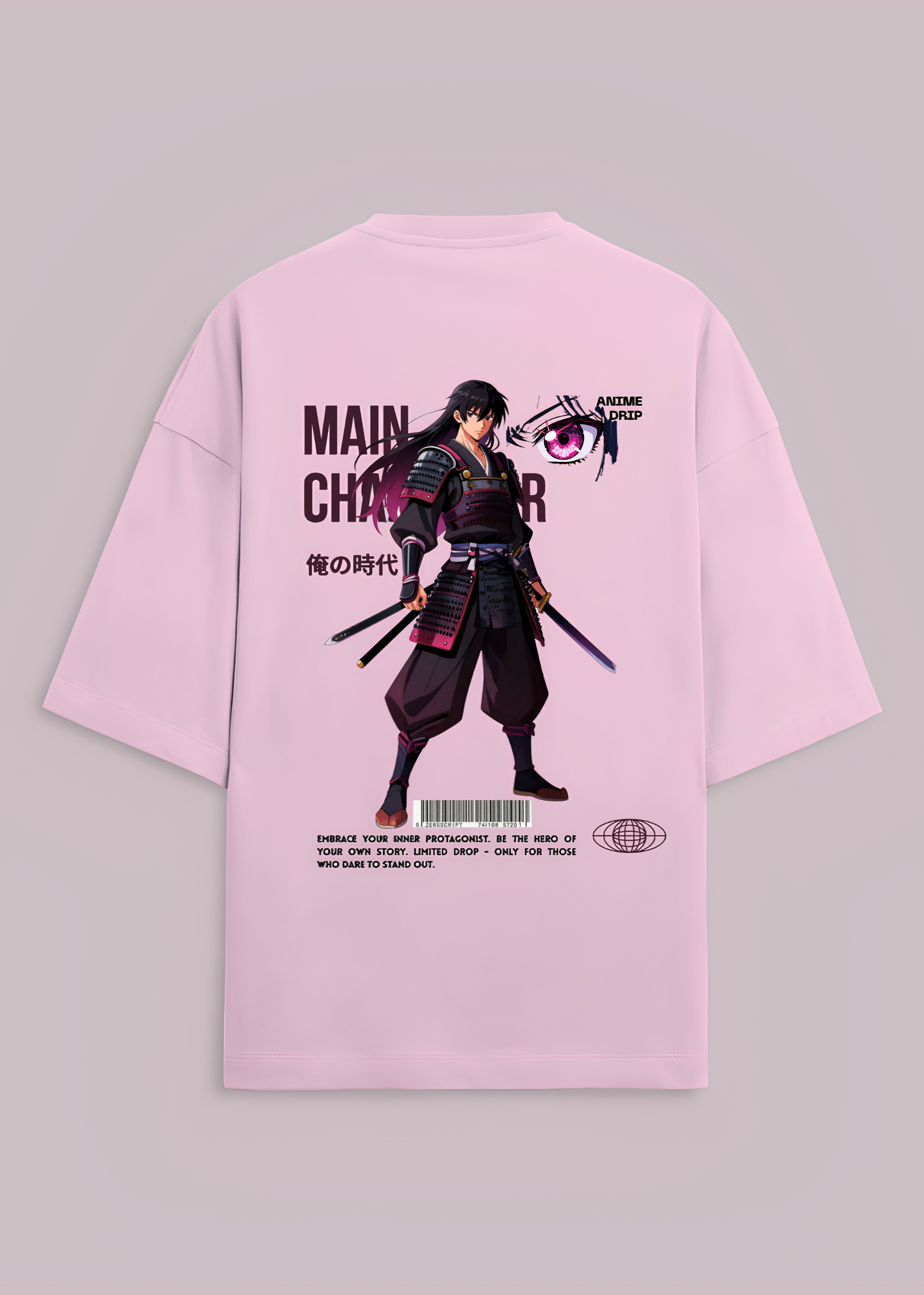 Samurai Anime Oversized T-Shirt