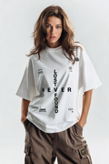 Typography Women's Terry Oversized Tee