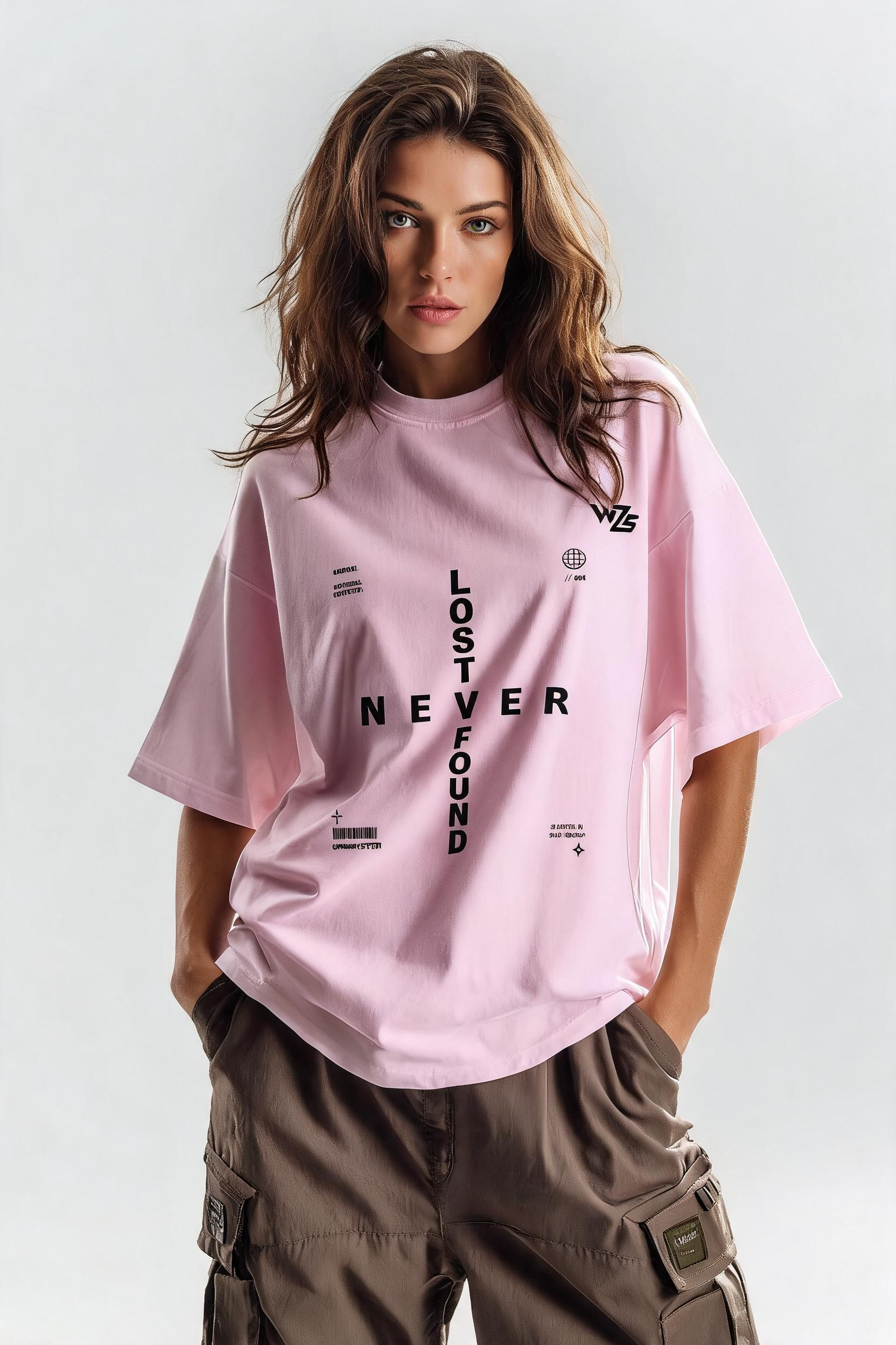 Typography Women's Terry Oversized Tee