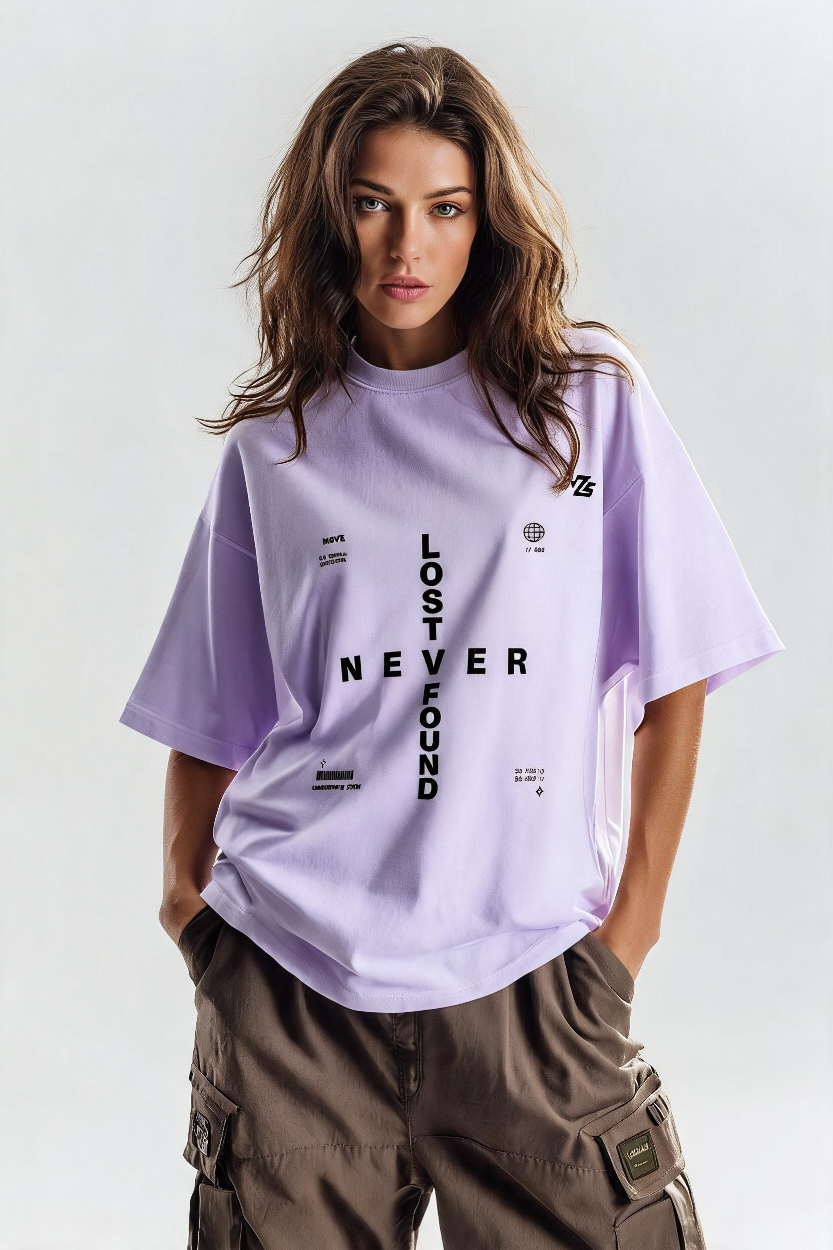Typography Women's Terry Oversized Tee