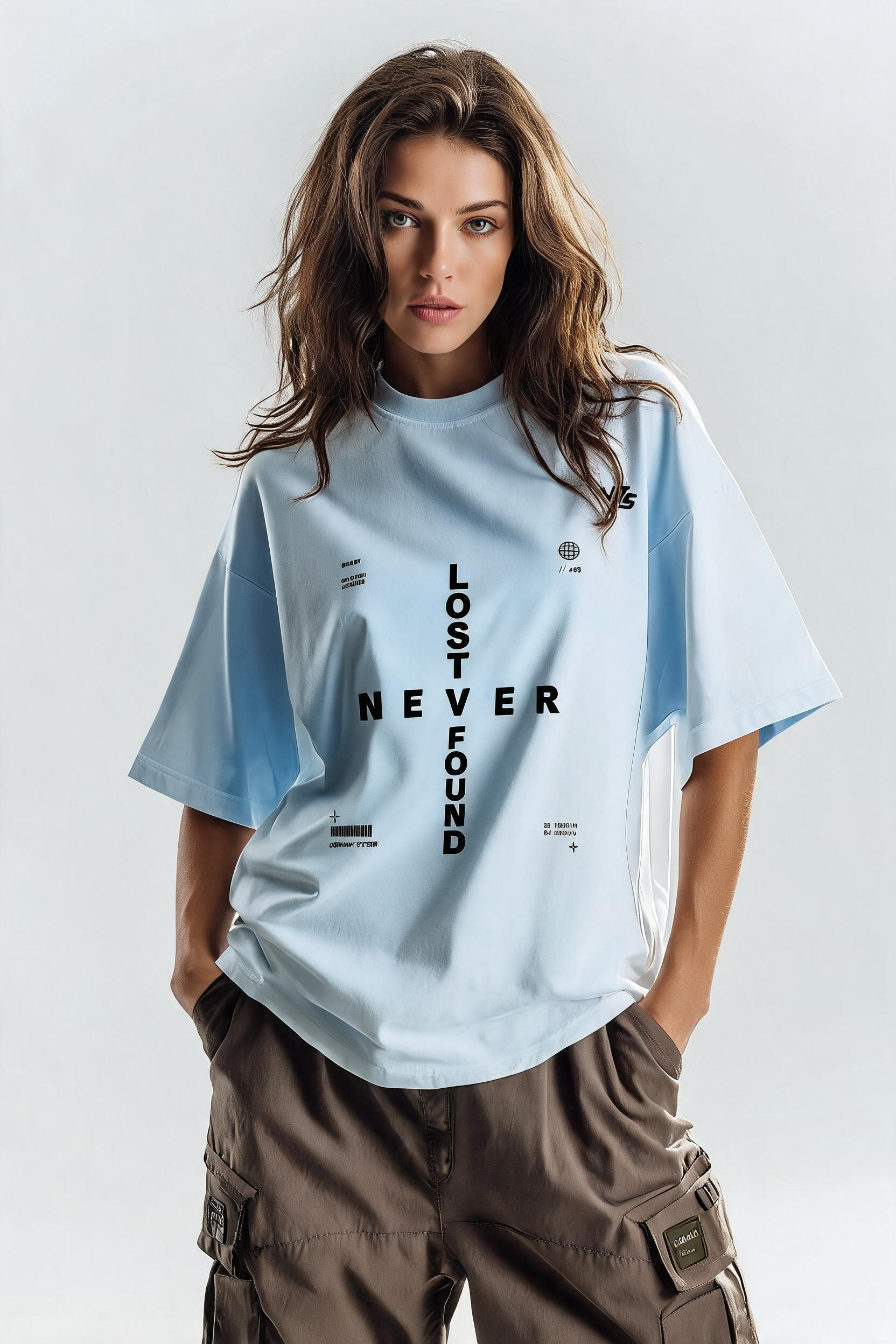 Typography Women's Terry Oversized Tee