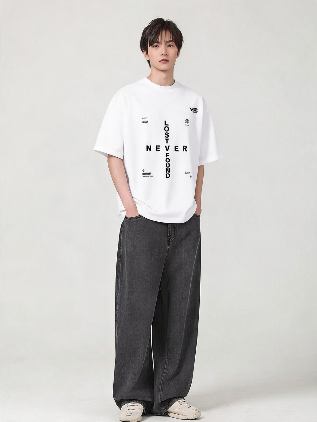 Typography Unisex Terry Oversized Tee
