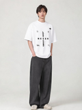 Typography Unisex Terry Oversized Tee