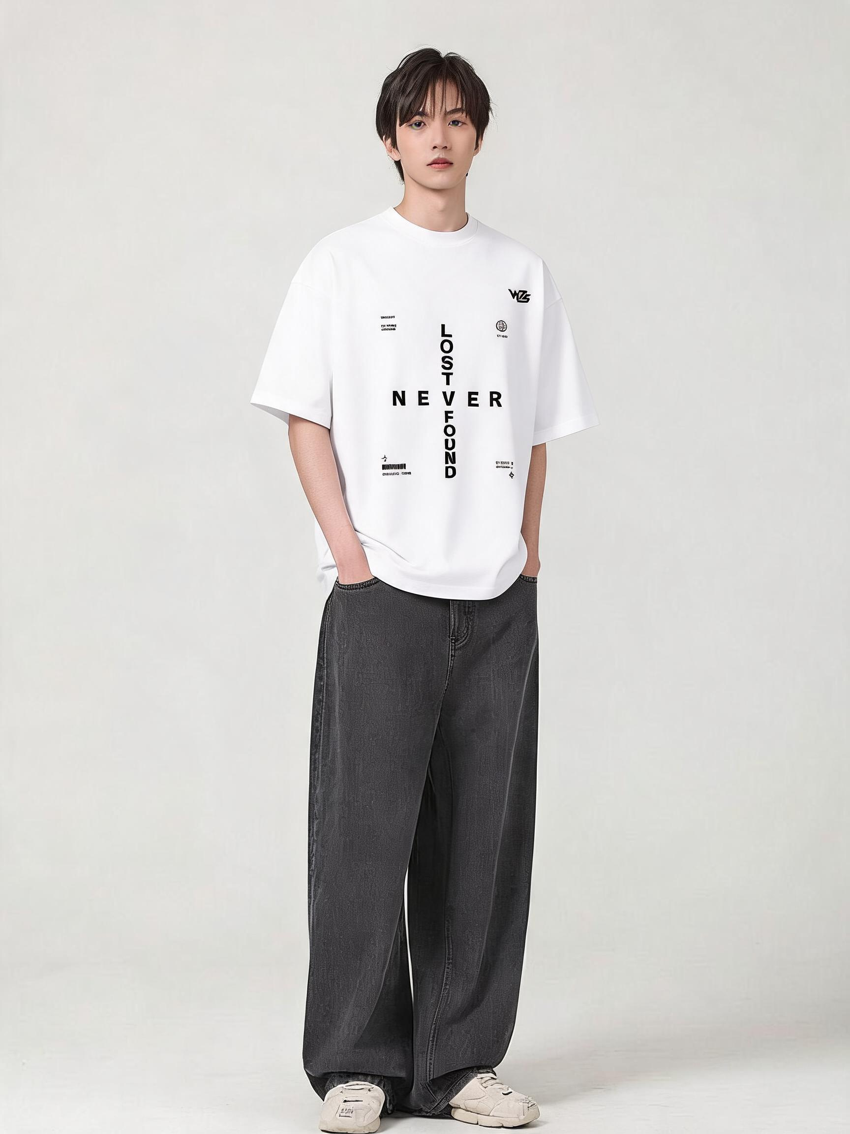 Typography Unisex Terry Oversized Tee