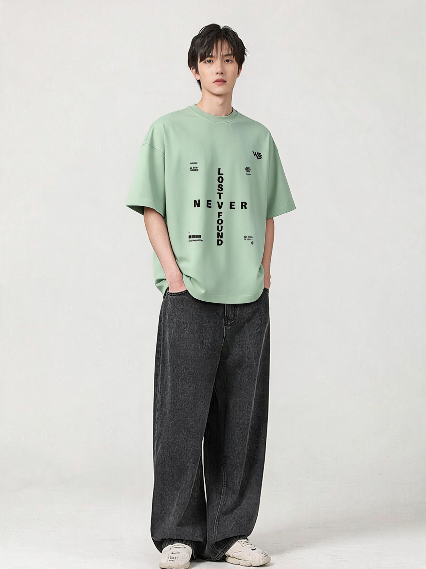 Typography Unisex Terry Oversized Tee