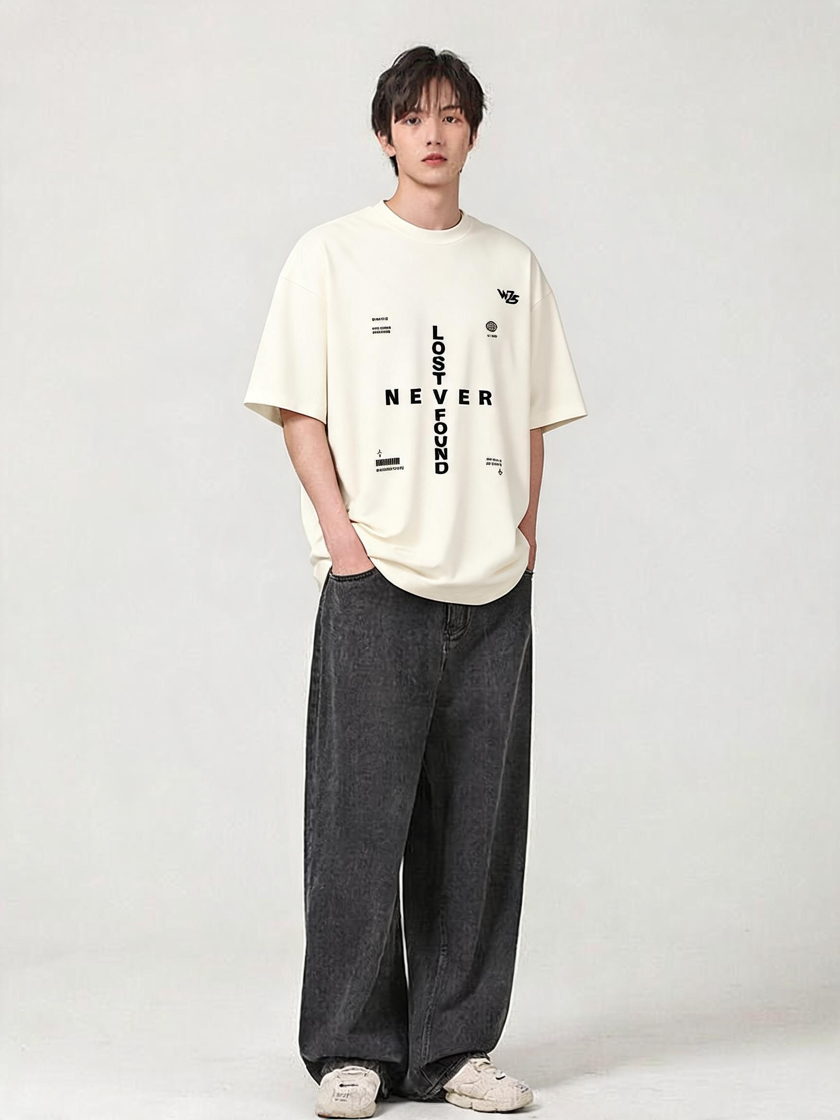 Typography Unisex Terry Oversized Tee