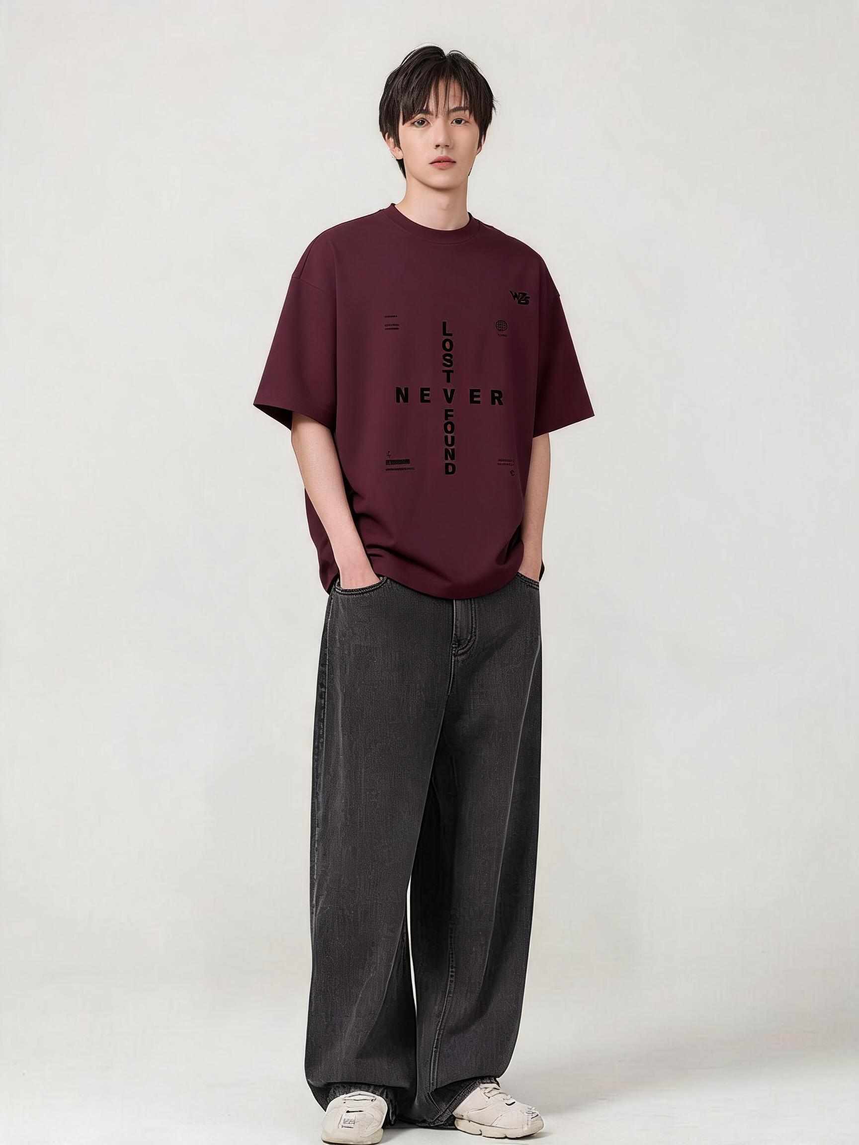 Typography Unisex Terry Oversized Tee