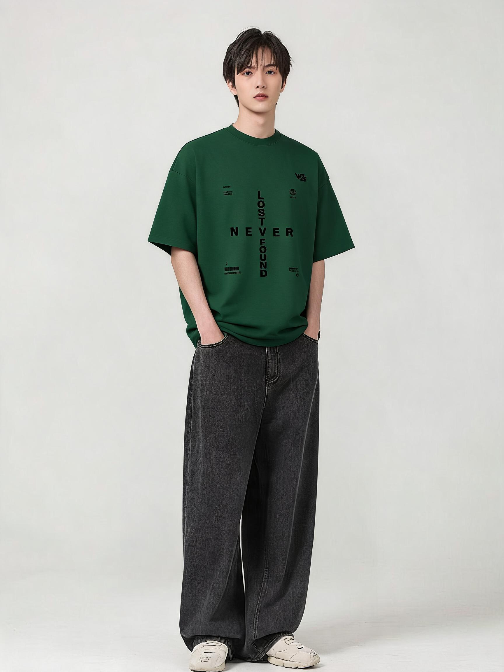 Typography Unisex Terry Oversized Tee