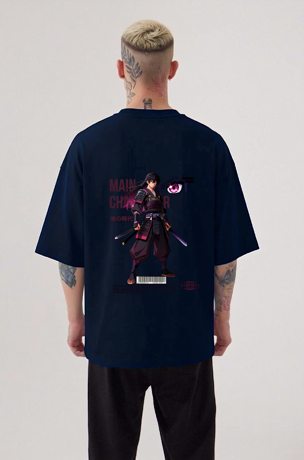 Samurai Anime Oversized T-Shirt