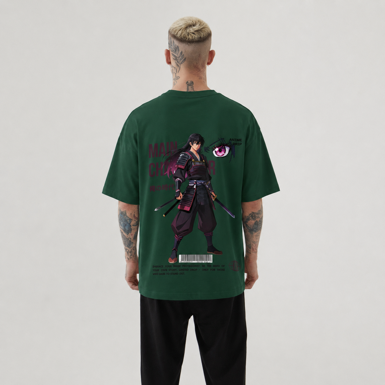 Samurai Anime Oversized T-Shirt