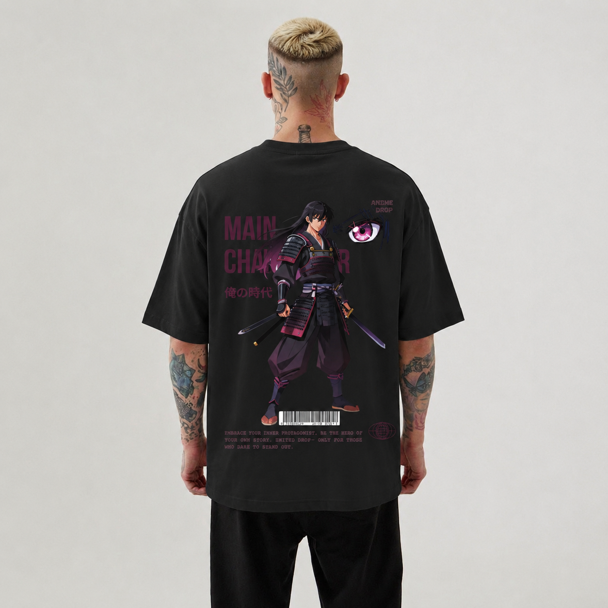 Samurai Anime Oversized T-Shirt