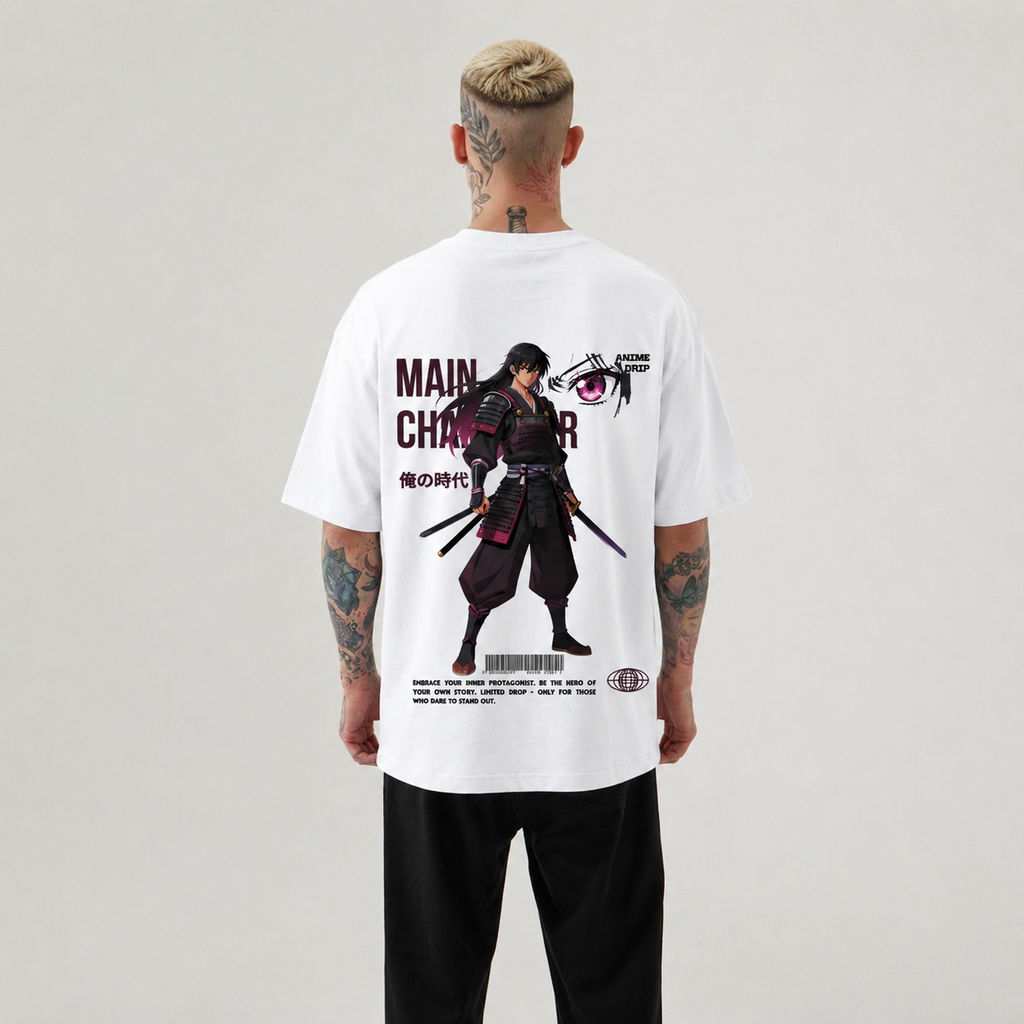 Samurai Anime Oversized T-Shirt