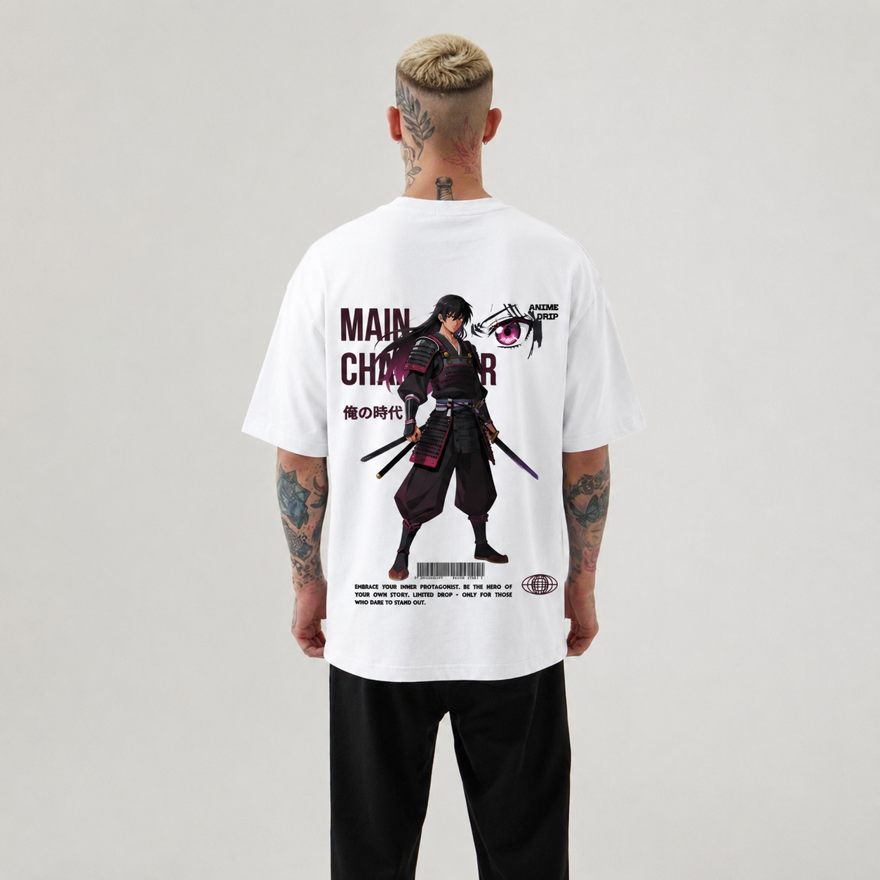 Samurai Anime Oversized T-Shirt