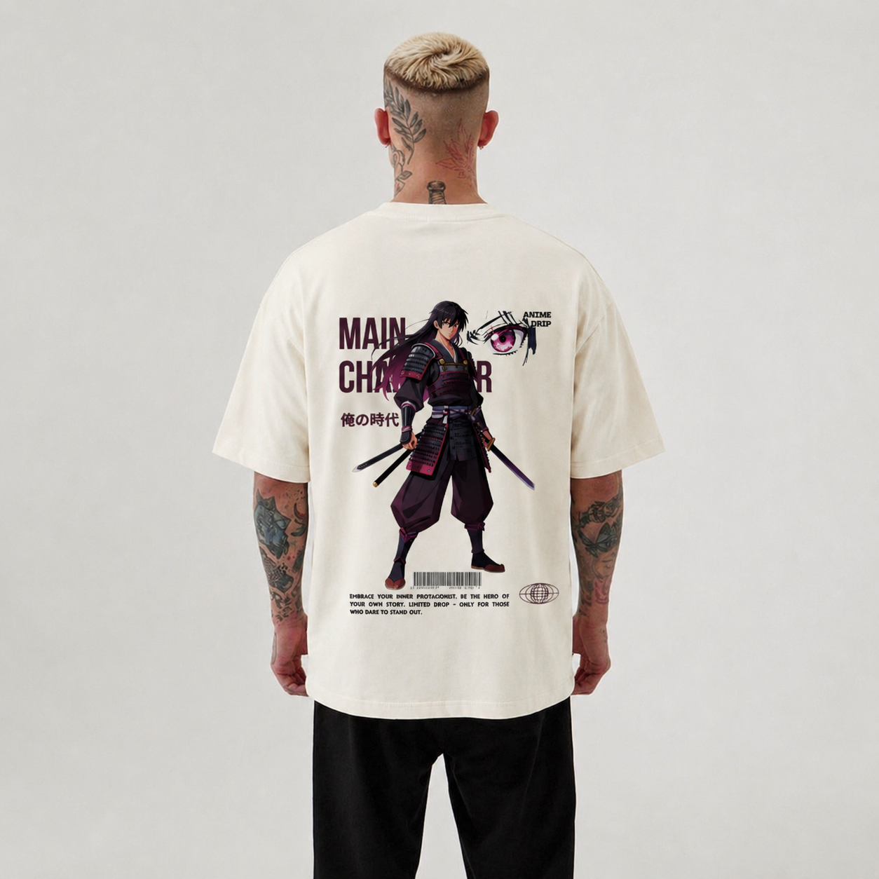 Samurai Anime Oversized T-Shirt