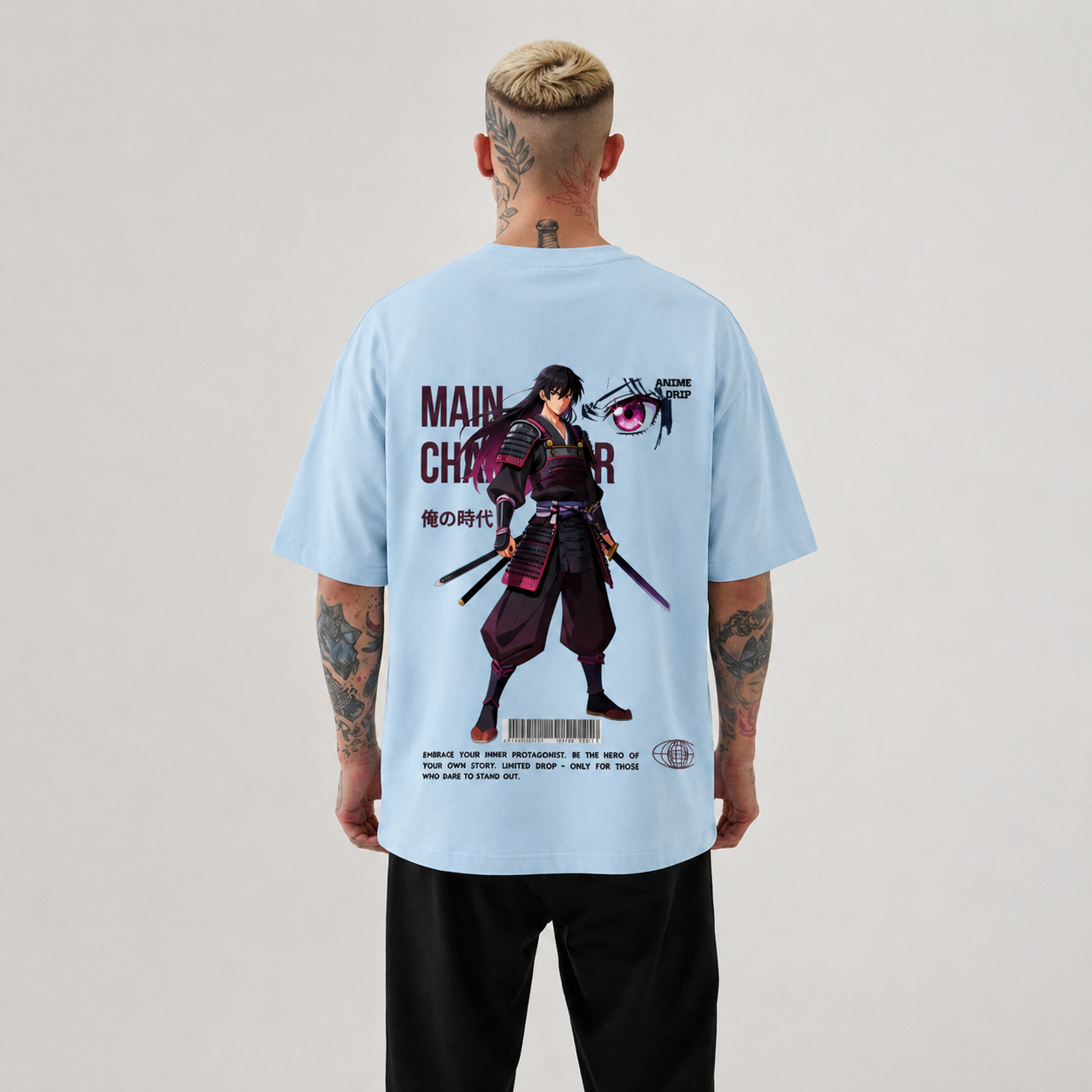 Samurai Anime Oversized T-Shirt