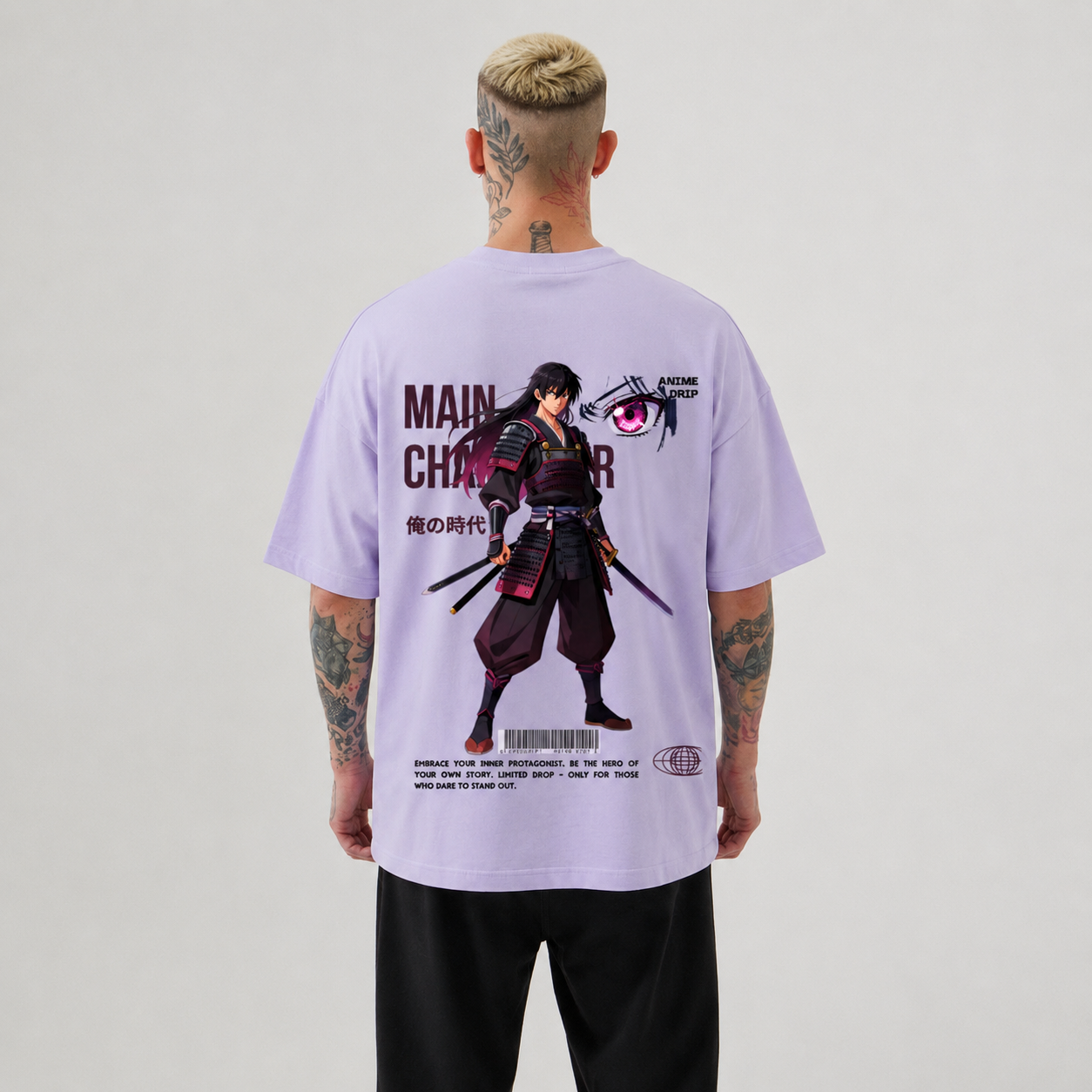 Samurai Anime Oversized T-Shirt