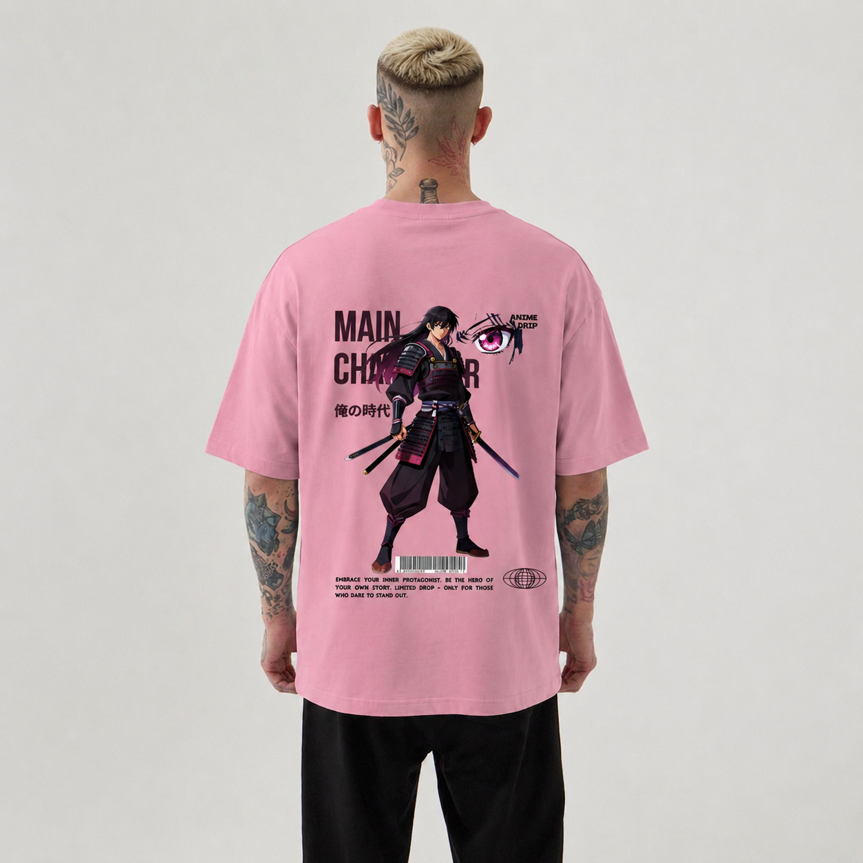 Samurai Anime Oversized T-Shirt