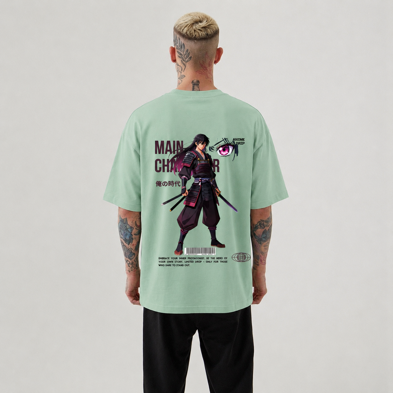 Samurai Anime Oversized T-Shirt